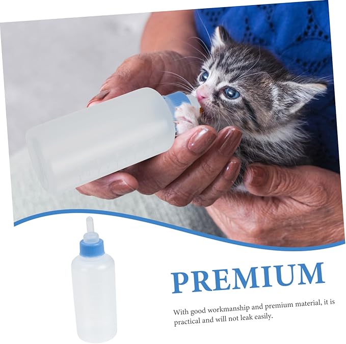 3Pcs Cat Milk Feeding Bottles Portable Pet Nurser for Kittens and Puppies Leak Resistant Design for Easy Feeding for Home Pet Supplies Lightweight and Convenient