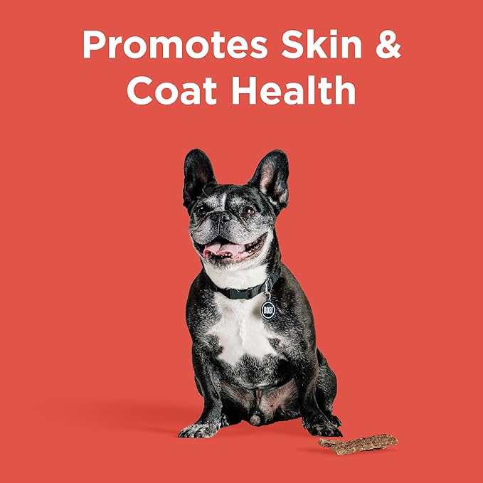 BIXBI Skin & Coat Support Beef Liver Jerky Dog Treats, 5 Oz - USA Made Grain Free Dog Treats - Antioxidant Rich To Support Shiny, Full Bodied Coats - High In Protein, Whole Food Nutrition, No Fillers