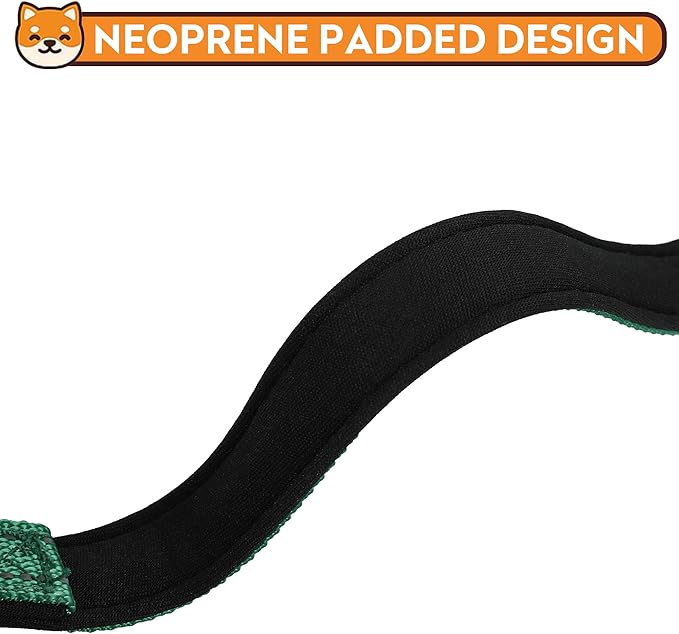 Reflective Dog Collar, Adjustable Soft Neoprene Padded Nylon Pet Collars with Buckle for Extra Large Dogs, Dark Green,XL
