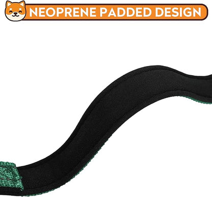 Reflective Dog Collar, Adjustable Soft Neoprene Padded Nylon Pet Collars with Buckle for Extra Large Dogs, Dark Green,XL