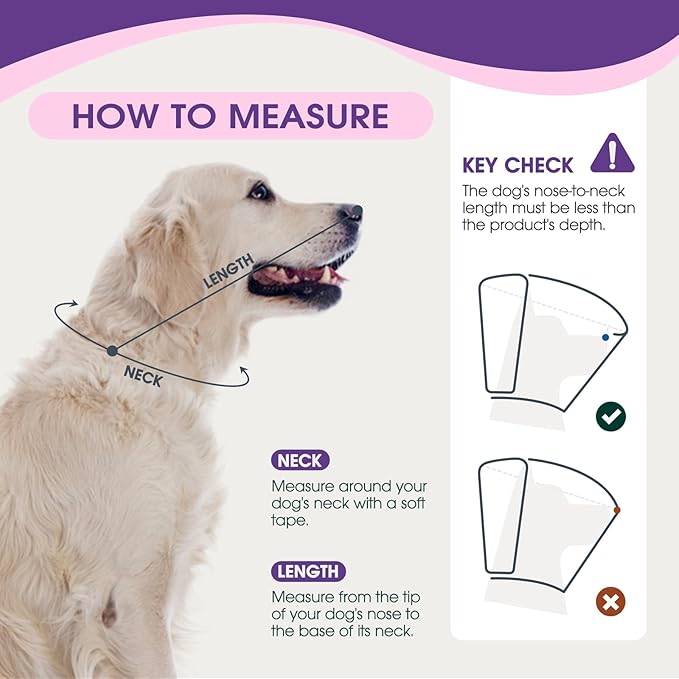 Dog Cone for Large Dogs After Surgery, Adjustable Soft Recovery Cone Collar for Dogs to Stop Licking, Professional Elizabethan Collar for Pet, Recovery Cones for Wound Healing & Hot Spots