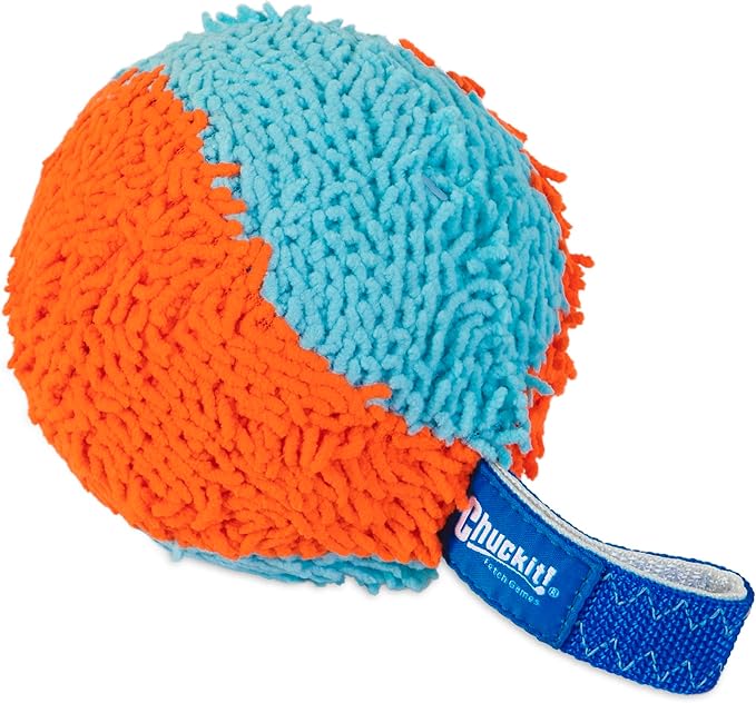 Chuckit! Indoor Fetch Shaker for Dogs - Interactive Dog Toys for Boredom, 7.75 Inch, Orange and Blue