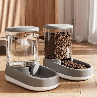 Transparent Pet Feeding Bowl Dog Feeder Small Dog Drinking Bowl Large Capacity Antislip Water Dispenser Pet Supply