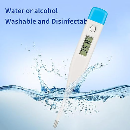 Intelligent Digital Thermometer,LCD Display Screen,Fast Measurement,Suitable for Children and Adults,Easy to Maintain Cleanliness and Hygiene,Bringing Family Health,Light Blue