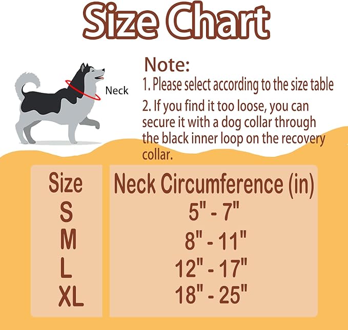 Inflatable Dog Cone Collar After Surgery, Soft Dog Neck Donut Collar, Blow up Donut E-Collar for Small Medium Large Dogs and Cats, Dogs Recovery Cone Alternative