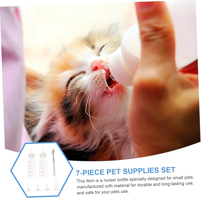 Pet Feeding Supplies Small Pet Nursing Bottle for Kittens Milk for Kitten Feeding Kit Squirt Bottle for Cats