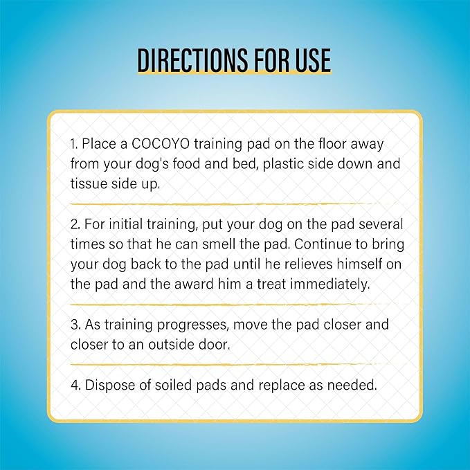 COCOYO Best Value Training Pads, 40Count, 28" by 34"