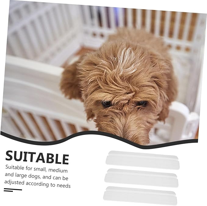 Kisangel 3pcs Indoor Pet Safety Gate Kick Pedal Versatile Guardrail Holder for Small Medium and Large Dogs Easy Installation Door Freestanding Gate Fence Parts