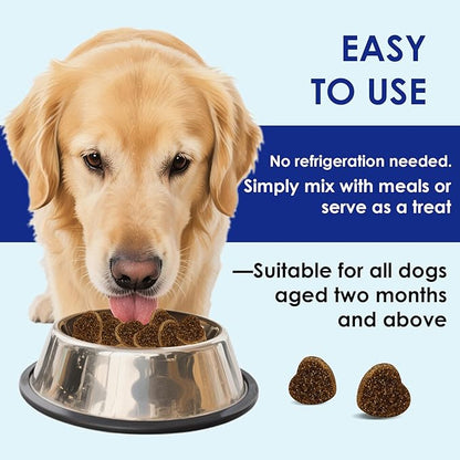 Probiotics for Dogs with Digestive Enzymes & Prebiotics - Diarrhoea Relief, Gut Health Support, Immune & Anti-Itch Function, Chicken Flavor, 120 Chews