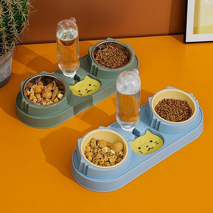 Pet Food Bowl Small Dog Feeder Water Feeding Dog Storage Anti-Skid Dogs Dishware Bowls for Food and Water Automatic