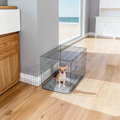 FXW Washable Pee Pads for Dogs, Leak-Proof & Non-Slip, Specifically Designed for Rollick/Homeplus 24inch 8 Panels Dog Playpen, 63" Square, Boho Grey, 1 Pack