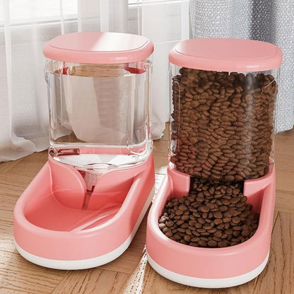 Transparent Pet Feeding Bowl Dog Feeder Small Dog Drinking Bowl Large Capacity Antislip Water Dispenser Pet Supply