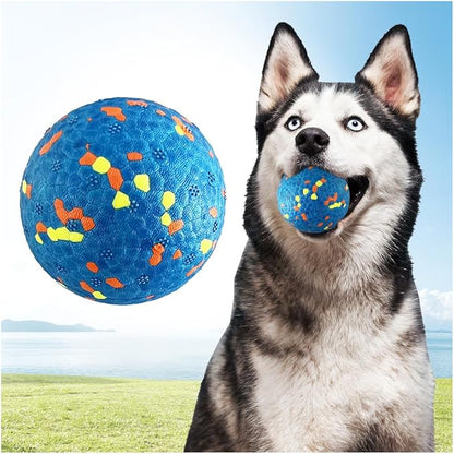 Mankoda Dog Balls, Tennis Ball Toys for Aggressive Chewers, Durable Teething Chew Dog Toys, Diameter 3'' Water Toy Fetch Balls, Interactive Dog Balls for Large and Medium Dogs (1 Ball)