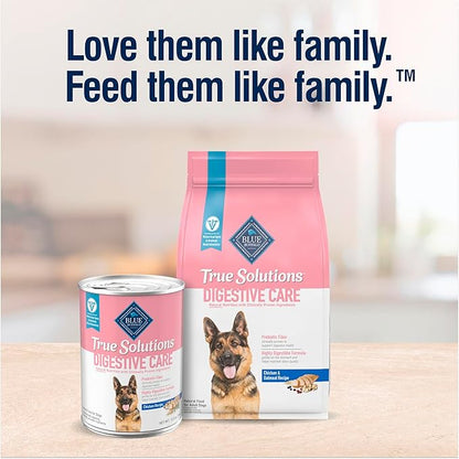Blue Buffalo True Solutions Digestive Care Wet Dog Food for Adult Dogs,Made with Natural Ingredients,Chicken,12.5-oz. Cans,(Pack of 24)