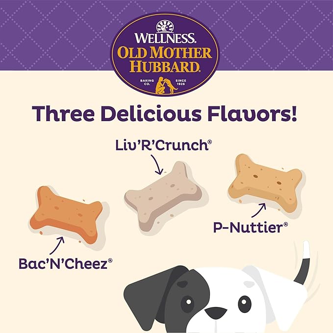 Old Mother Hubbard Wellness Savory Mix Dog Biscuits,Natural,Training Treats,Mini Size,(20 Ounce Bag),(Pack of 2)