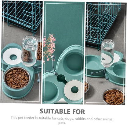 BESPORTBLE Triple-use Pet Waterer Feeder Dog Food Dispenser Kitten Feeder Pet Accessory Shatterproof Material