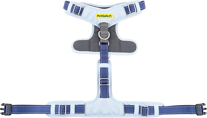 PetSafe Easy Walk Comfort No-Pull Dog Harness - Better Walk Training Harness - Full Body Padded Design - Durable Fabric - 5 Point Adjustable Fit - Everyday Leash Training - Blue - Medium/Large