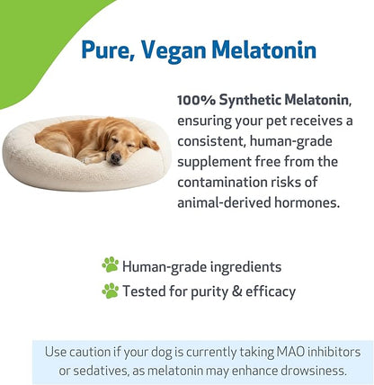 Pet Wellbeing Pet Melatonin for Dogs - Supports Adrenal Health, Cortisol Balance, Helps Maintain Normal Sleep Patterns - Veterinarian-Formulated Liquid Supplement 2 fl oz (59 ml)
