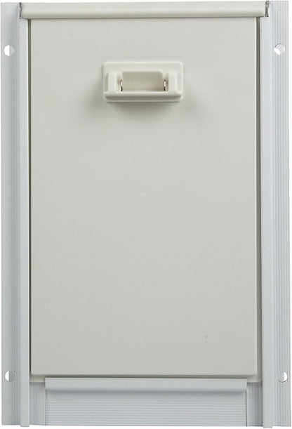 Ideal Pet Products Deluxe Aluminum Pet Door with Telescoping Frame, Super Large, 15" x 20" Flap Size, White