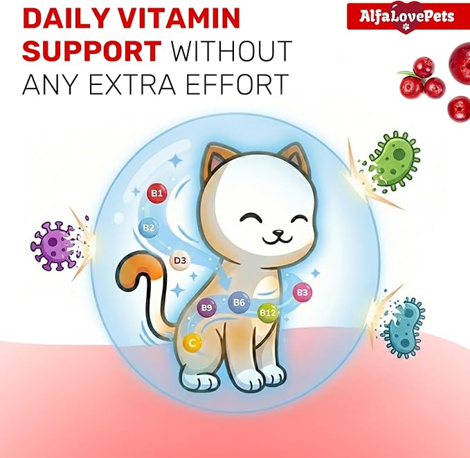 Dog Vitamins for All Pets – Creamy Squeezable B, C, D Cat Vitamins with Glucosamine for Fur, Joints, Digestion, Urination, Vision – Lickable Multivitamin for Dogs with Chicken Flavor – 10 Sticks