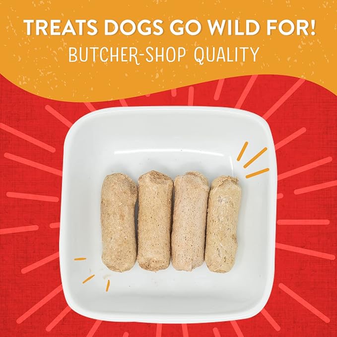 Stella & Chewy's Freeze-Dried Raw Wild Weenies Dog Treats - High-Protein Training Treats for Dogs & Puppies - All-Natural Chicken Recipe with 97% Meat & Organs - USA Made - 11.5 oz Bag