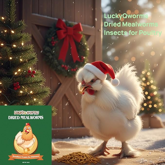 20lbs Mealworms, High-Protein Dried Mealworms for Birds, Chickens, Turtles, Fish, Hamsters and Hedgehogs, Non-GMO and Chemical Free, All Natural Animal Feed