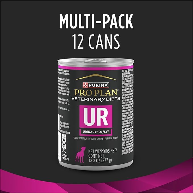 Purina Pro Plan Veterinary Diets UR Urinary Ox/St Canine Formula Wet Dog Food - (Pack of 12) 13.3 oz. Cans