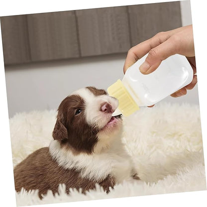 BESPORTBLE Tiny Pet Nursing Bottle Set Dog Bottle Puppy Milk Feeder Soft Nipple Safe for Pets Easy to Clean Portable Milk