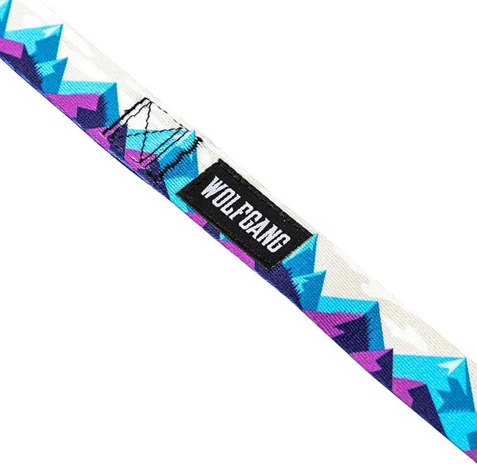 Wolfgang Heavy Duty Dog Leash, Pull-Tested for Walking & Training, RockyPeaks Print, Dual Handle Large