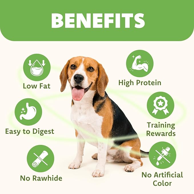 MON2SUN Chicken Wrapped Sweet Potato Dog Treats for All Breeds, Rawhide-Free Soft Chews for Training, No Artificial Colors, 10 oz