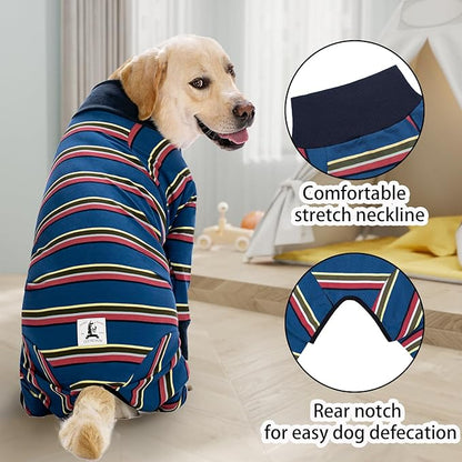 Dog Surgery Recovery Suit Onesies for Large Dogs Spayed Recovery Suit Cone Alternative After Surgery Abdominal Wounds Protector Dog Bodysuit for Medium Large Dogs Pajamas