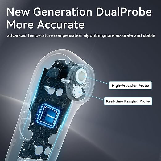 Berrcom Dual Probe Forehead Thermometer - No Touch Digital Thermometer for Adults, Kids, Babies with LED Display, Fever Alarm & Fast Reading