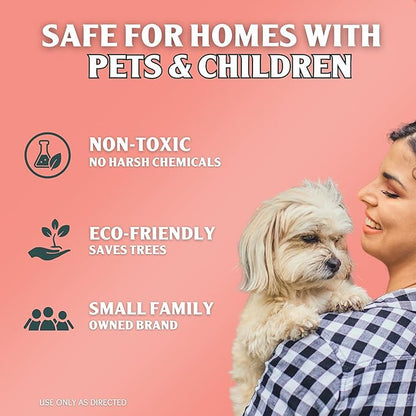 Sprinkle & Sweep: Pet Mess & Odor Cleanup Duo - 15oz Bag & Dustpan Broom - Dog Accident Clumping Powder, Remove Urine-Poop-Vomit from Hard Services