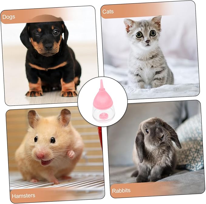 Abaodam Milk Storage Bottle for Newborn Pets Nursing Bottle for Kittens Puppies Silicone Feeding Cat Dog Feeder
