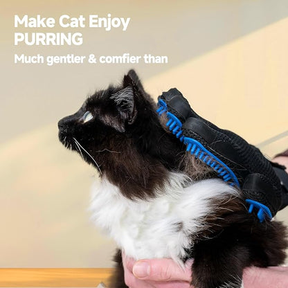 NVNAN 3 PCS Pet Hair Removal Glove and Pet Grooming Glove Kit for Cats & Dogs, Pet Hair Gloves & Dog Washing Gloves ，Reusable Magic Brush Pet Hair Remover Tool for Laundry，Carpet,Car Seat，Couch