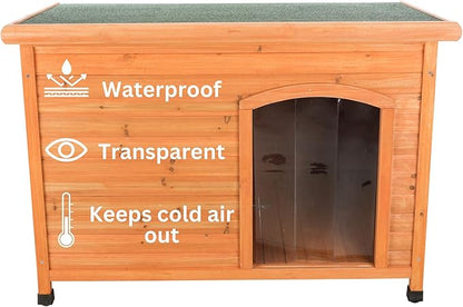Trixie Vinyl Dog Door Flap, Fits 14.75 x 18-in Wooden Dog House Opening, Replacement Doggie Door Curtain Flap for Wooden Doghouses