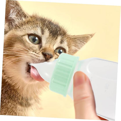 Reusable Small Pet Nursing Bottle Kit with Design Soft Nipple Ergonomic Grip for Kittens Puppies Hamsters and Small Animals Easy to Clean Feeder for Safe Milk Feeding