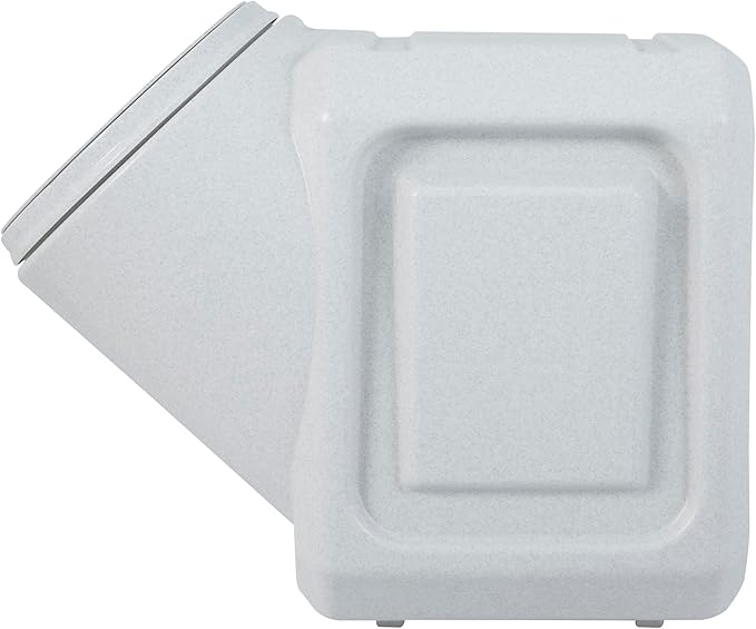 Vittles Vault Traditional Pet Food Storage Container For Dog Kibbles/Bird Seed/Oatmeal/Rice/Flour/Cereal, BPA Free Plastic, Sealed Airtight For Cat Food, Up To 40 lb, Made in USA, With Scoop, Gray