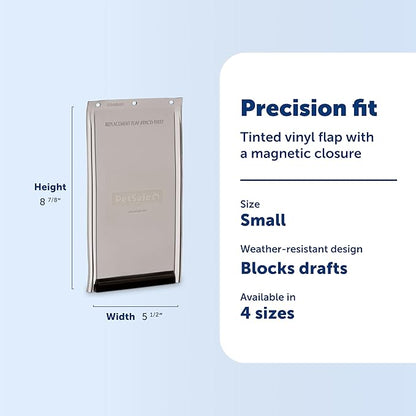 PetSafe Original Replacement Flap - Doggie Door Vinyl Replacement Flap for Sliding Glass Pet Door - Durable & Made with Non-Toxic Materials - 8 7/8" H x 5 1/8" W - Large