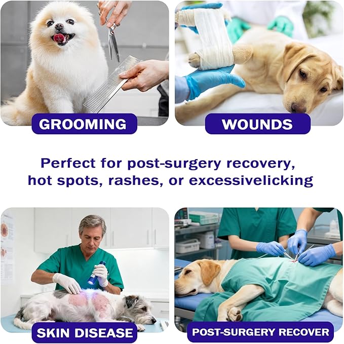 Soft Dog Cone Collar Alternative, Comfortable Cones for Large Dogs to Stop Licking After Surgery, Comfy Elizabethan Collars, Neuter Recovery Ecollars of Shame Alternatives