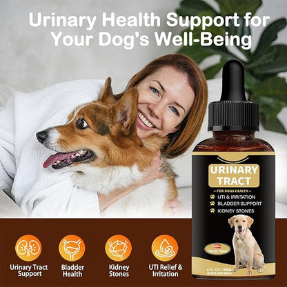 Dog UTI Treatment - Cranberry Supplement Drops for Dogs UTI - Urinary Tract Infection Treatment Medicine, Helps with Bladder & Kidney Health-Chicken