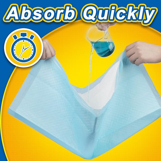 Puppy Pads 120 Pack, 30"x36" Extra Large Dog Pads, Thicken Dog Training Liners for Indoor, Outdoor Use, Heavy Absorbent Pee Underpads for Doggy, Doggies XLarge, Blue