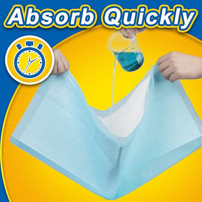 Puppy Pads 120 Pack, 30"x36" Extra Large Dog Pads, Thicken Dog Training Liners for Indoor, Outdoor Use, Heavy Absorbent Pee Underpads for Doggy, Doggies XLarge, Blue