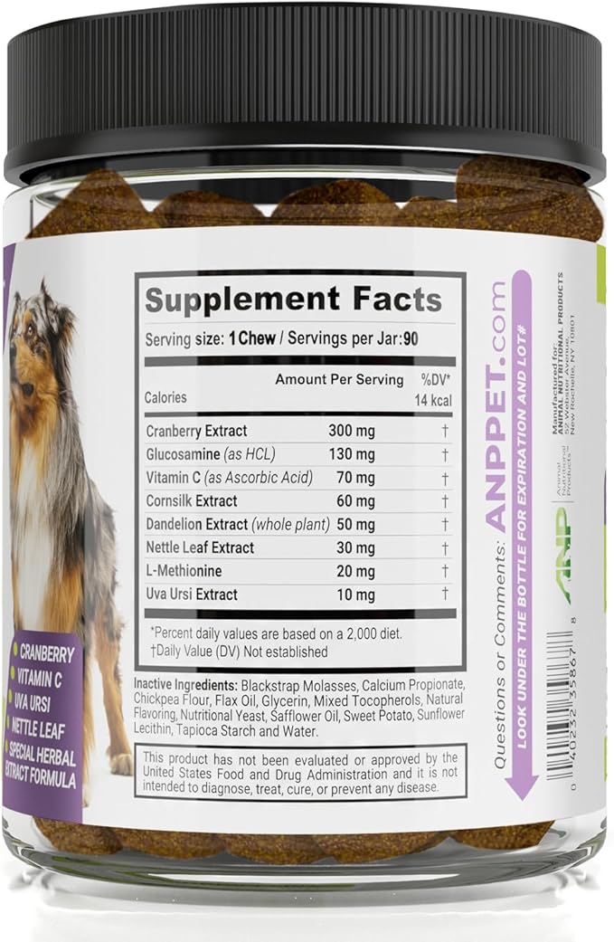 UroMAXX Dog Urinary Tract Infection Treatment, Bladder & Kidney Support for Dogs, Powerful Pet Care, Natural Soft Chews with Cranberry & Glucosamine, Made in The USA, Chicken Flavor, 90 Count, 2 Pack