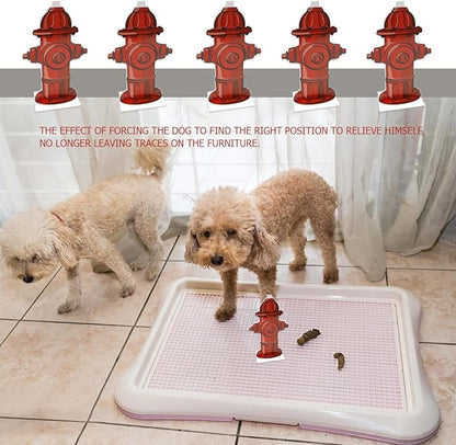 DOEROD 10Pcs Dog Pee Pad Trainer, Fire Hydrant Shaped Pet Diaper Pad for Dog Puppy Training Supplies, 7.4 x 3.9in