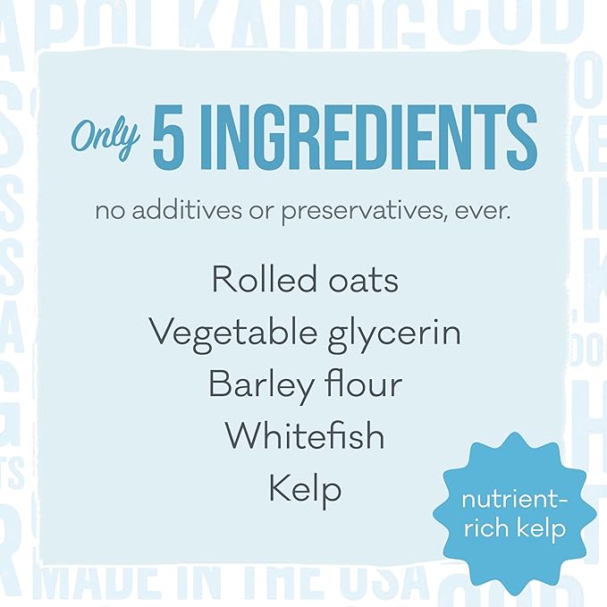 Polkadog Wonder Nuggets Soft & Chewy Dog Treats - Wild-Caught Whitefish & Kelp, All Natural, Limited Ingredient, Premium Training Treats for All Breeds, Great for Allergies, Made in USA - 10oz