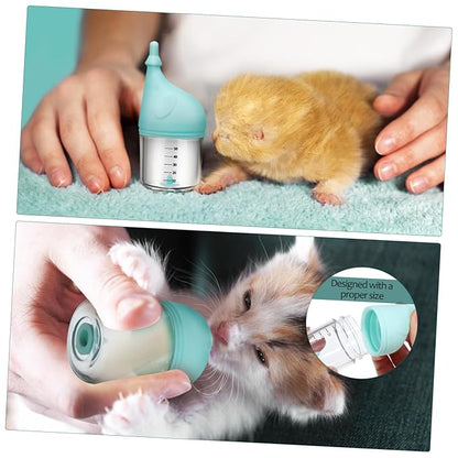 2pcs Puppy Milk Bottles with Soft Nipples Design for Newborn Kittens and Puppies Comfortable Feeding Pet Feeding