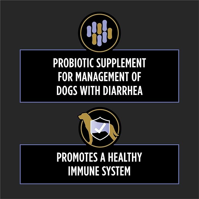 Purina Pro Plan Veterinary Supplements FortiFlora Daily Probiotics for Dogs Chewable Tablets for Digestive Gut Health and Diarrhea - 90 ct. Canister