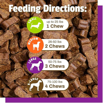 Pet Naturals Daily Probiotic for Dogs,120M CFUs - Pre and Probiotics for Dogs Digestive Health,Gut Health,Immune Support,Diarrhea,Allergies and Itching - 60 Chews,Duck Flavor,(Pack of 2)
