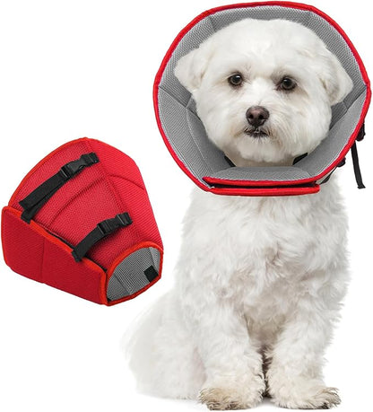 Dog Cone Collar After Surgery, Soft Cone for Small Dogs to Stop Licking, Adjustable Elizabethan Collar for Dogs, Lightweight Breathable Dog Recovery Cones for Wound Healing & Hot Spots